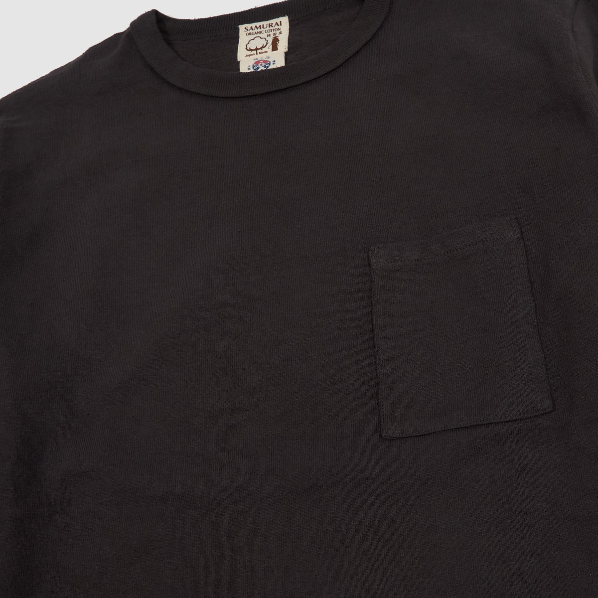 Samurai Jeans Heavy Weight Organic Cotton One Pocket Crew Neck T-Shirt