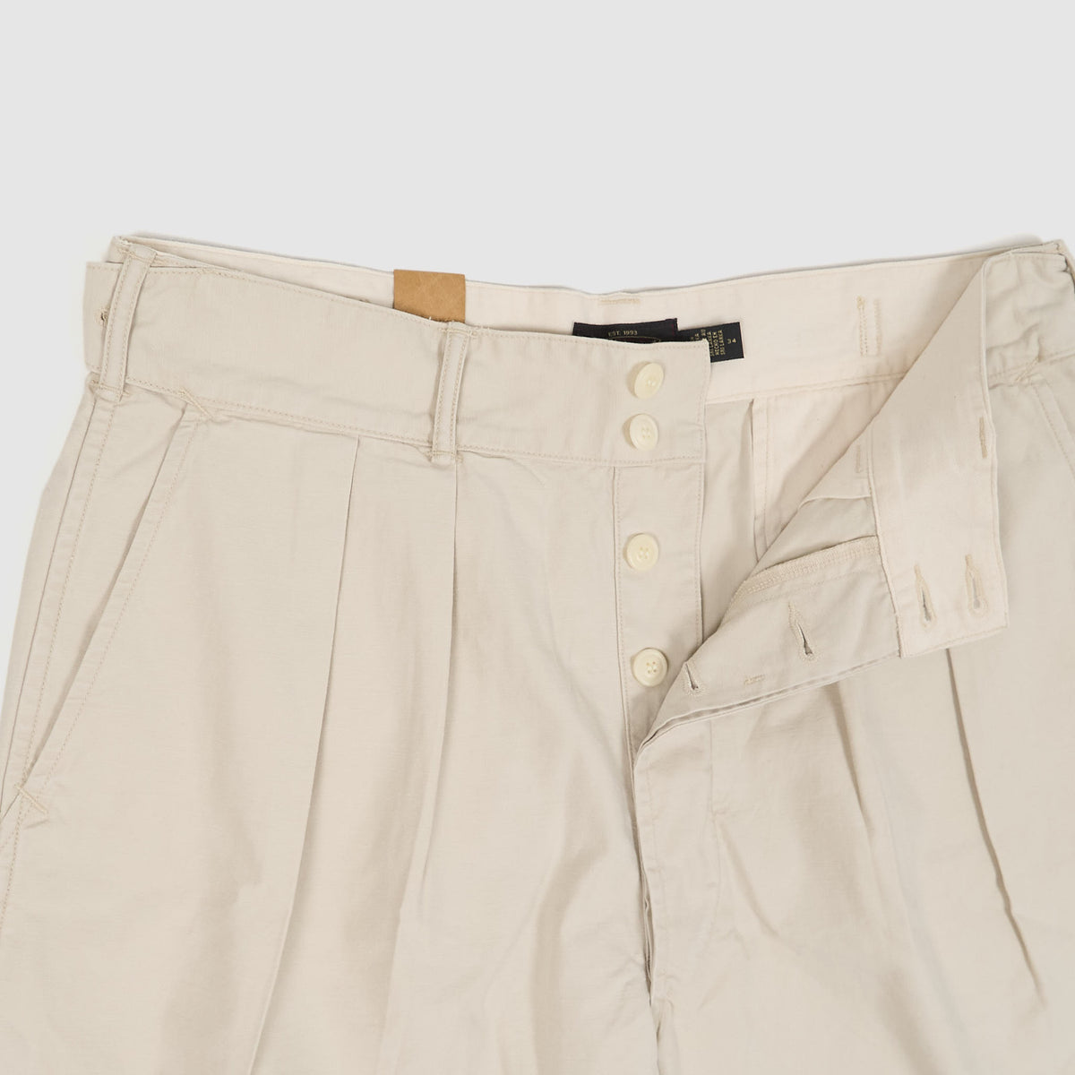 Double RL Pleated Bermuda Shorts