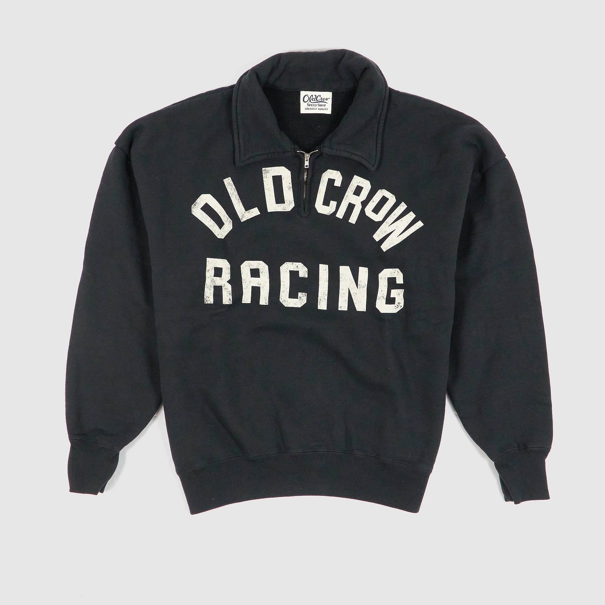 OLD CROW SPEED SHOP ニット セーター Old Crow Speed Shop by Glad Hand & Co. Racing Half Zip Sweater