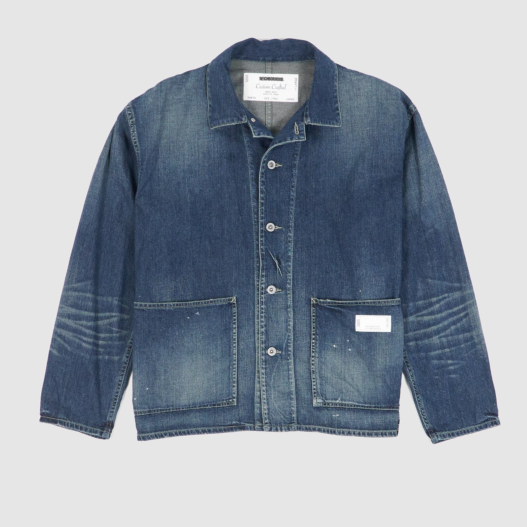 Neighborhood Denim Coverall Work Jacket - DeeCee style