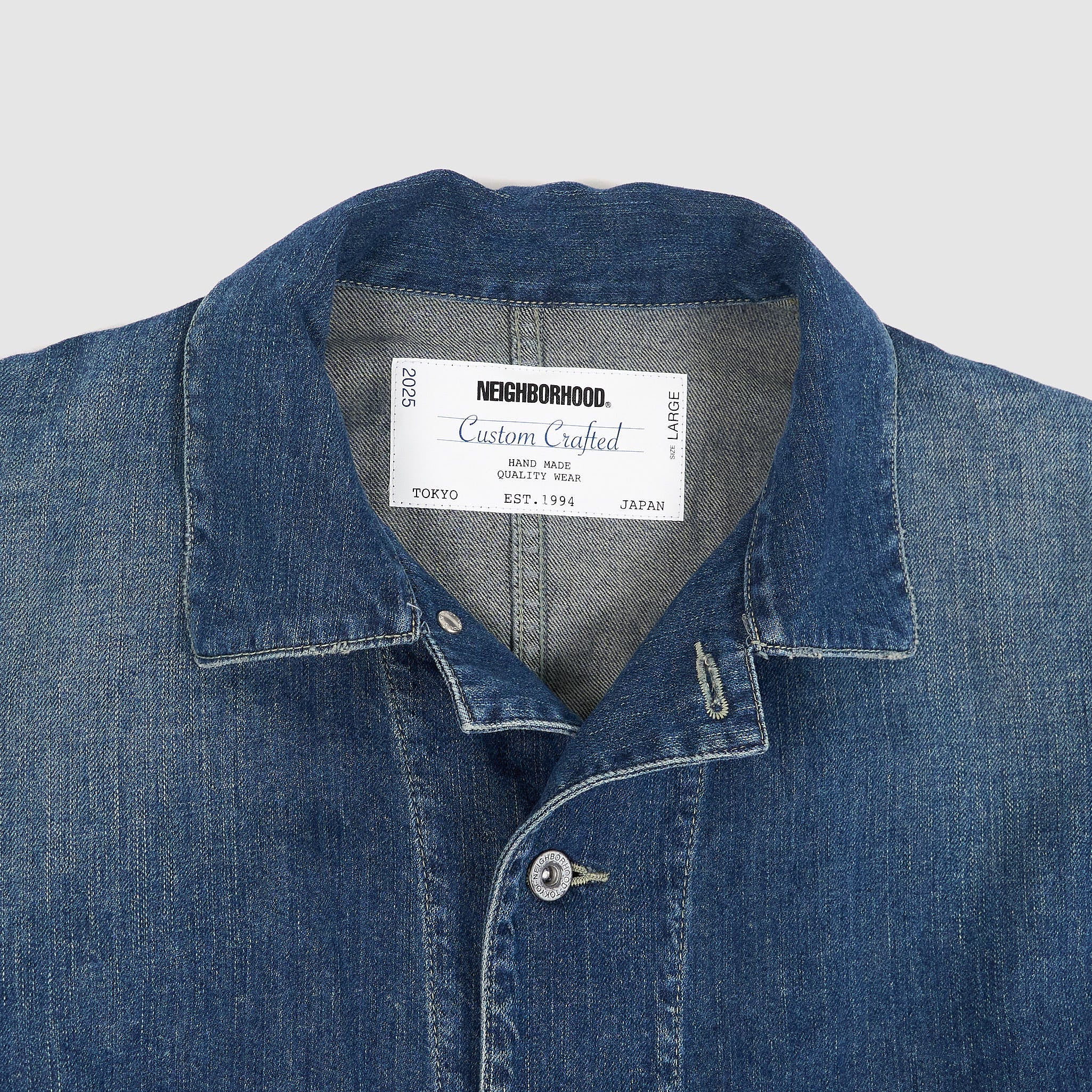 Neighborhood Denim Coverall Work Jacket - DeeCee style
