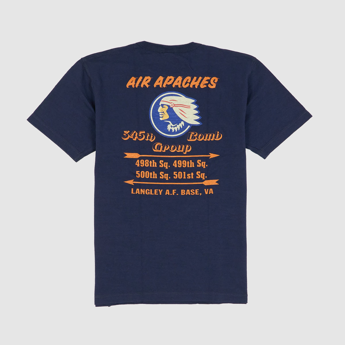 Buzz Rickson`s 345th Bomb Group Crew Neck T-Shirt