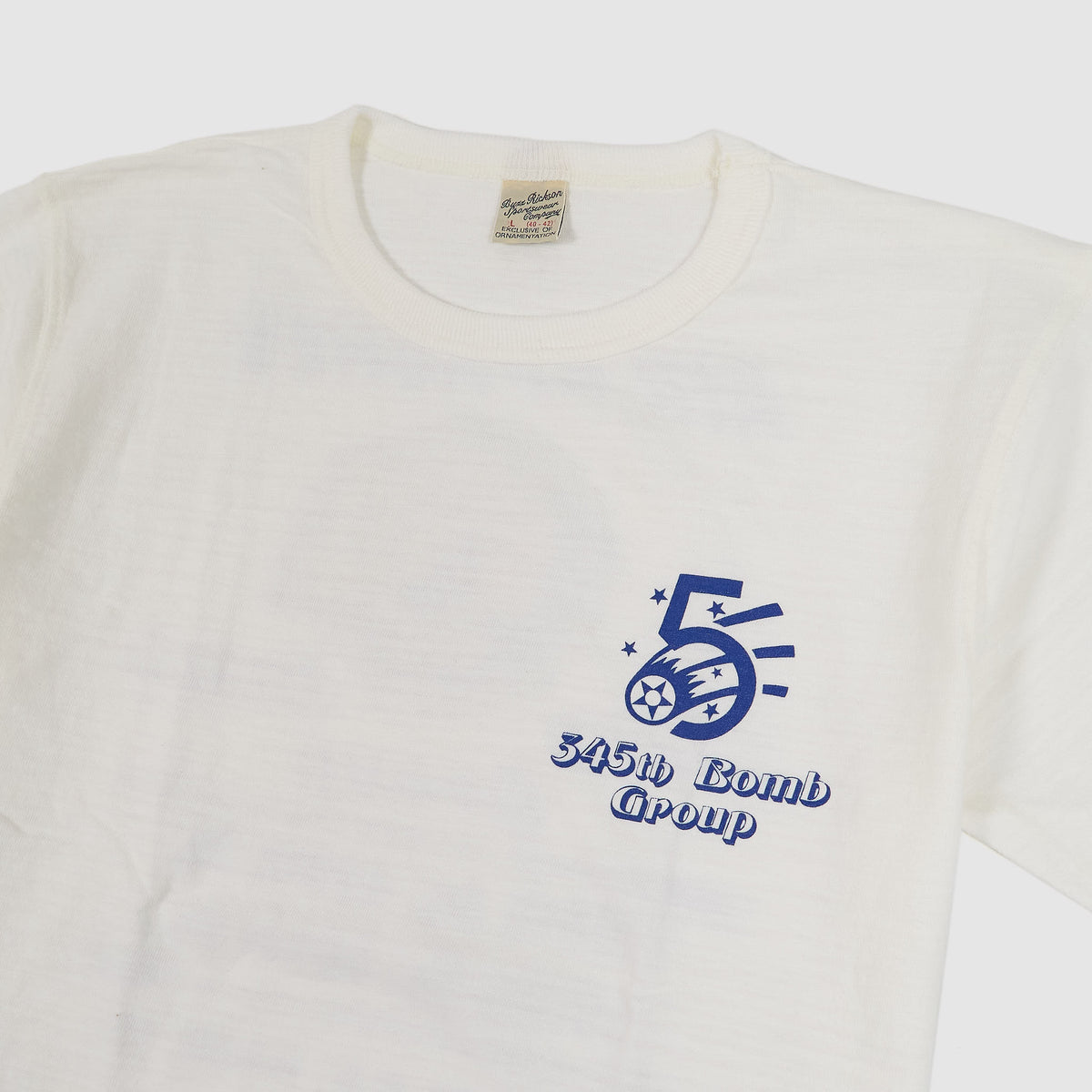 Buzz Rickson`s 345th Bomb Group Crew Neck T-Shirt