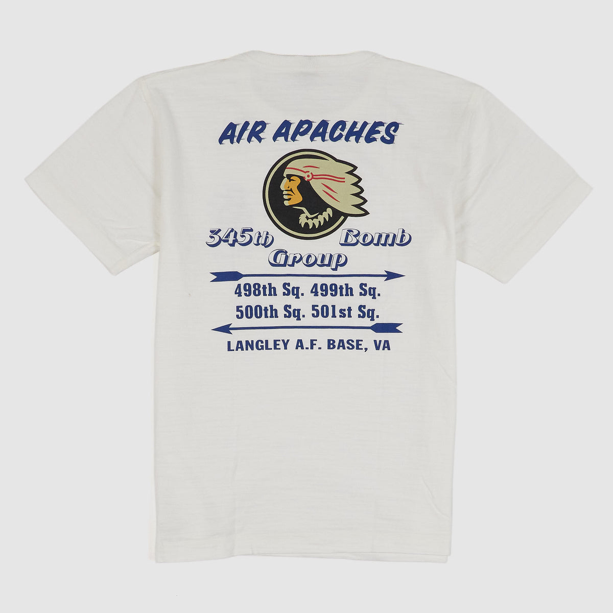 Buzz Rickson`s 345th Bomb Group Crew Neck T-Shirt