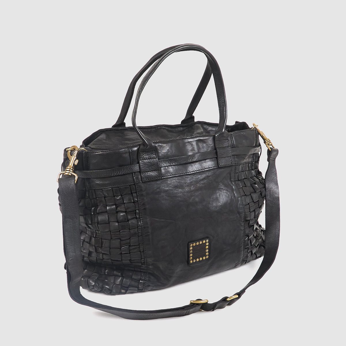 Campomaggi Woven  Leather Bag