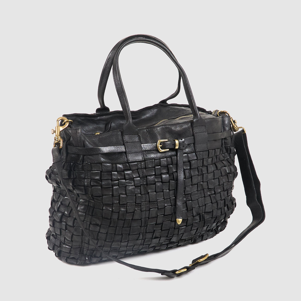 Campomaggi Woven  Leather Bag