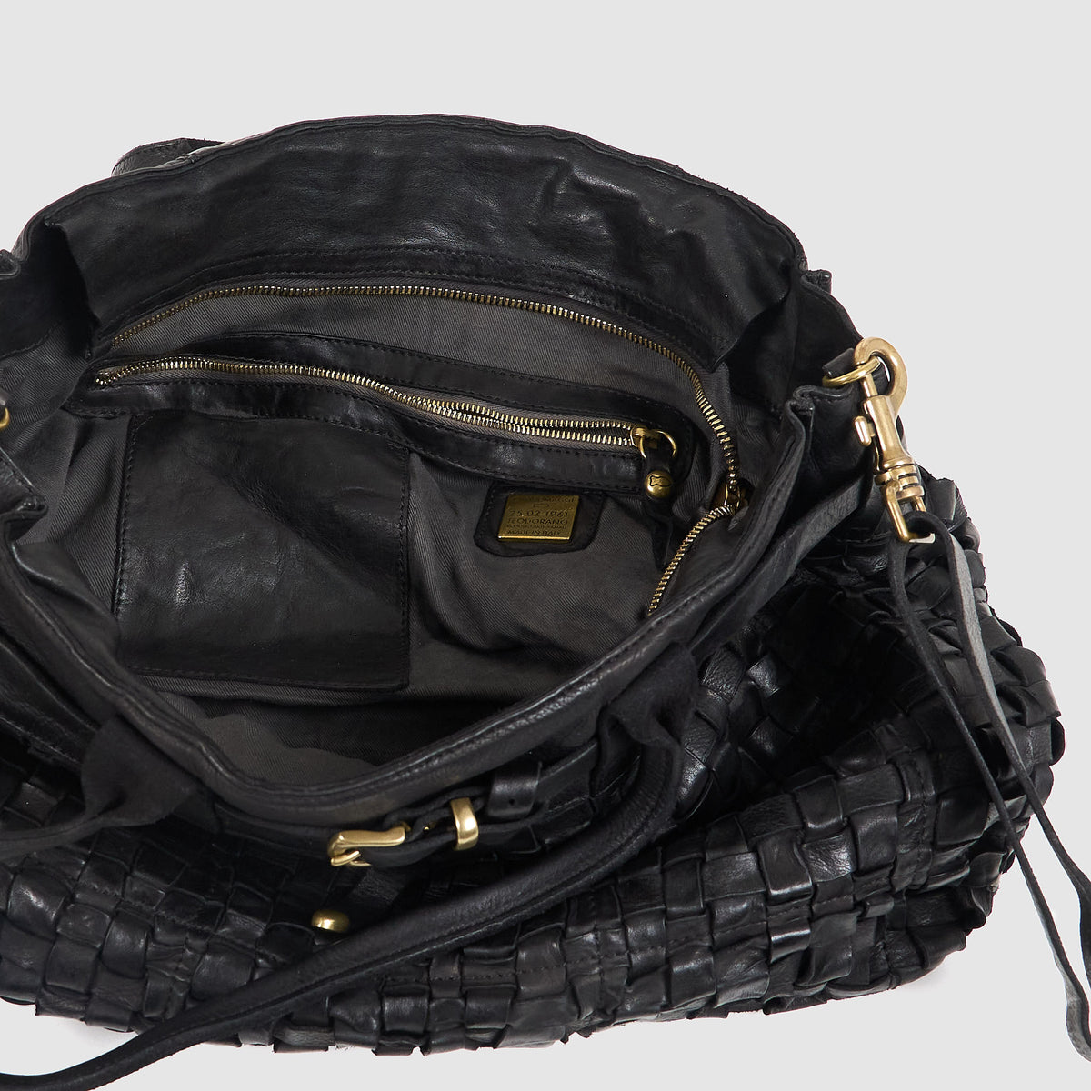 Campomaggi Woven  Leather Bag