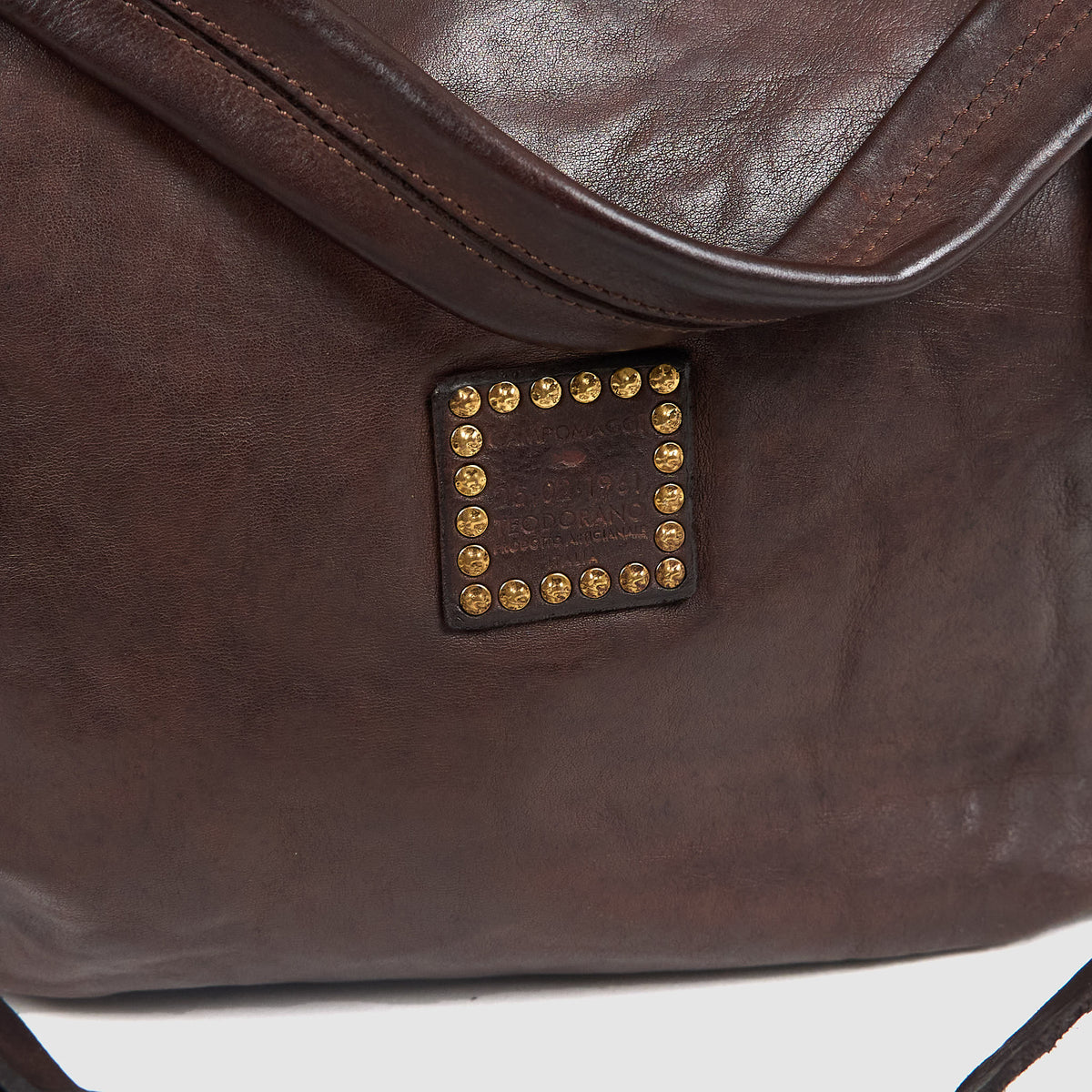 Campomaggi Leather Studded Shoulder Bag