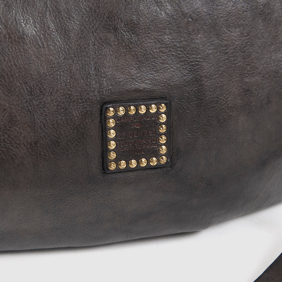 Campomaggi Leather Studded Shoulder Bag