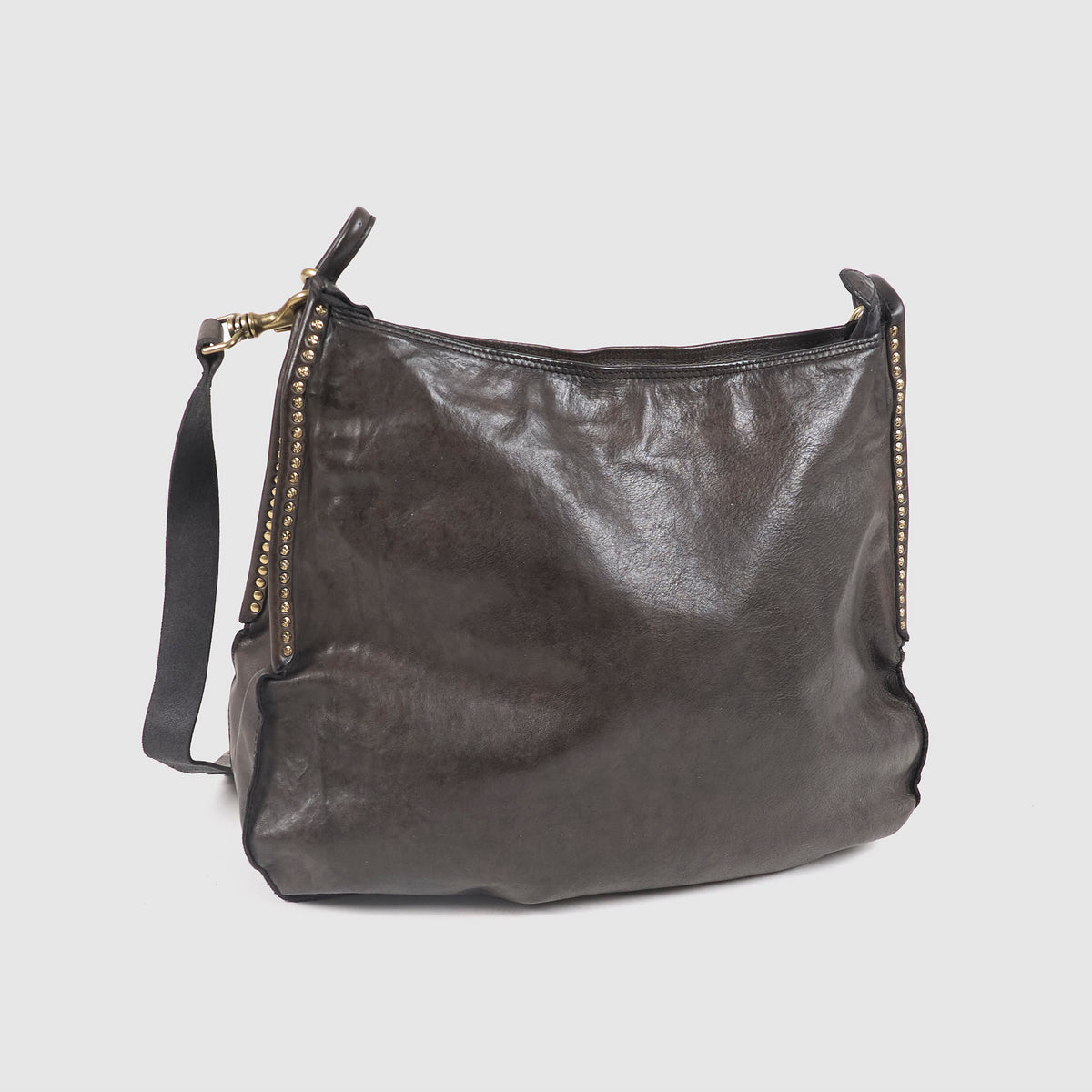 Campomaggi Leather Studded Shoulder Bag