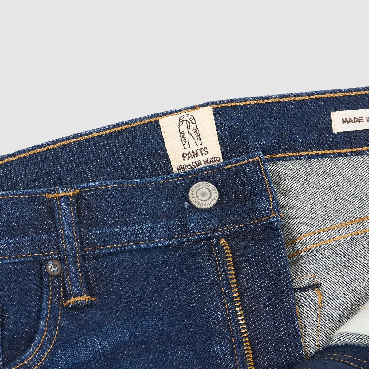 Hiroshi Kato The Pen Zip Fly 14 OZ Stretch Selvage Slim Fit