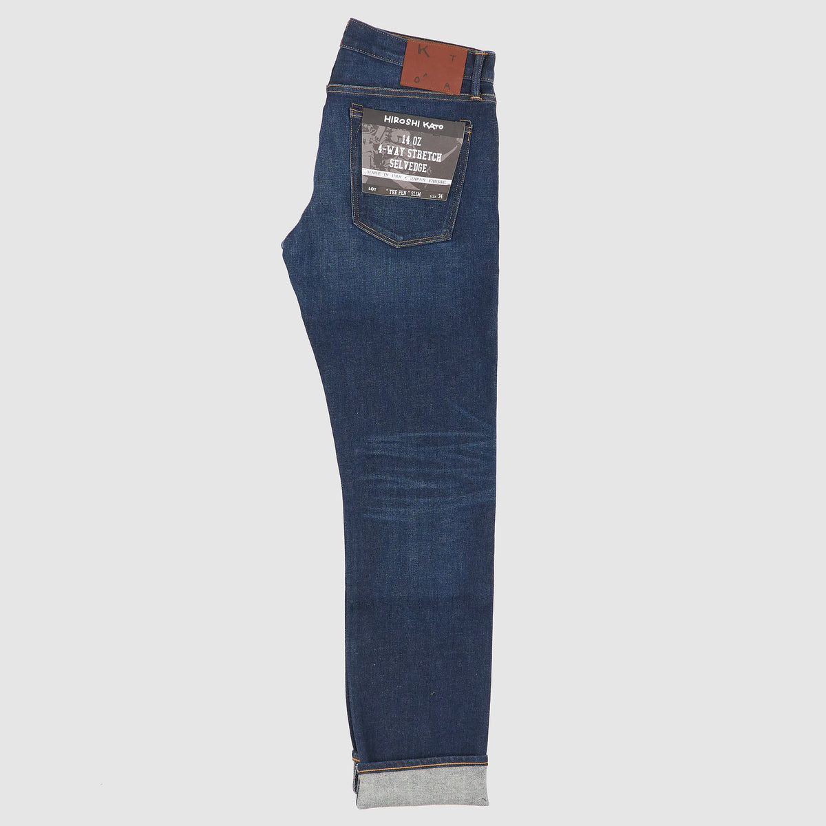 Hiroshi Kato The Pen Zip Fly 14 OZ Stretch Selvage Slim Fit