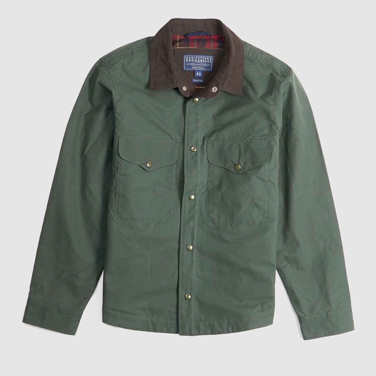Manifattura Ceccarelli Waxed Overshirt Jacket