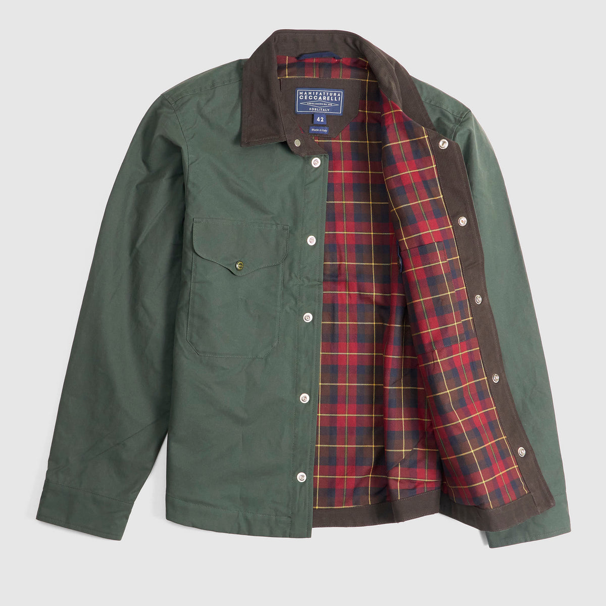 Manifattura Ceccarelli Waxed Overshirt Jacket
