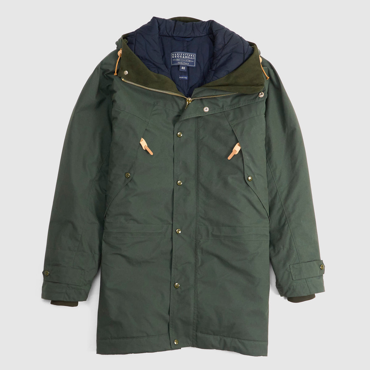 Manifattura Ceccarelli Moutain Parka Waxed Coated Fabric