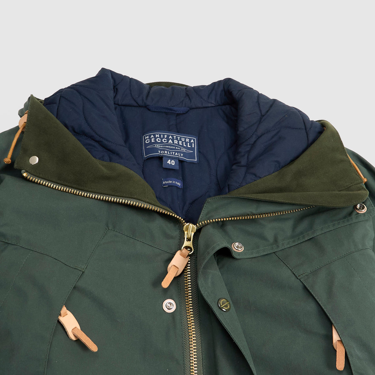 Manifattura Ceccarelli Moutain Parka Waxed Coated Fabric