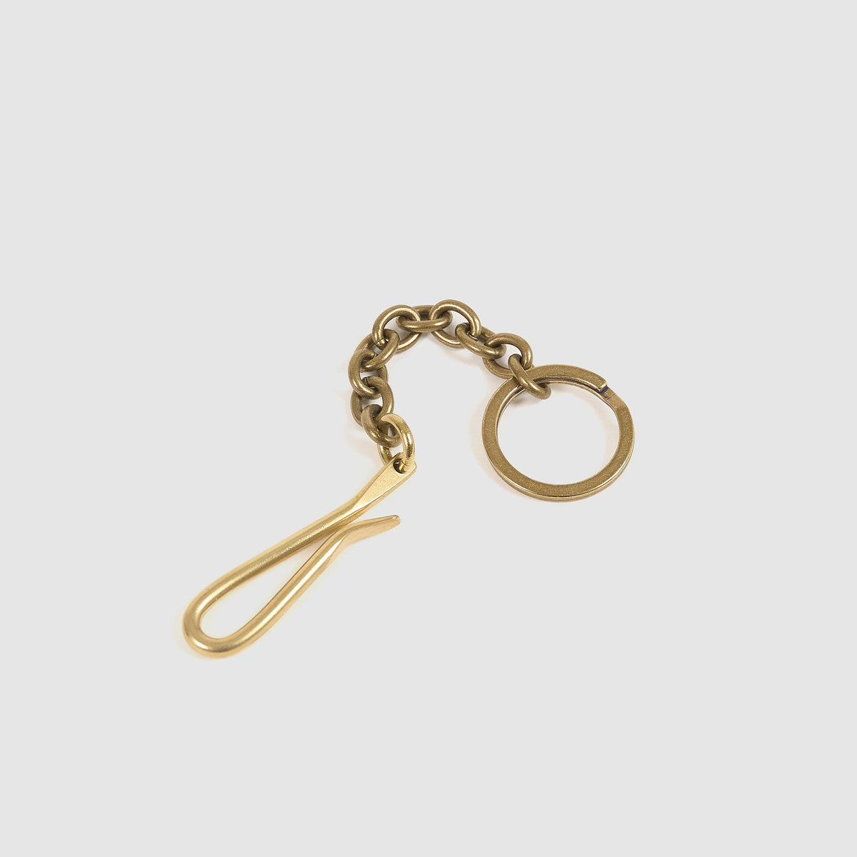 Kobashi Studio Pocket Sand Cast Brass Clip Key Chain