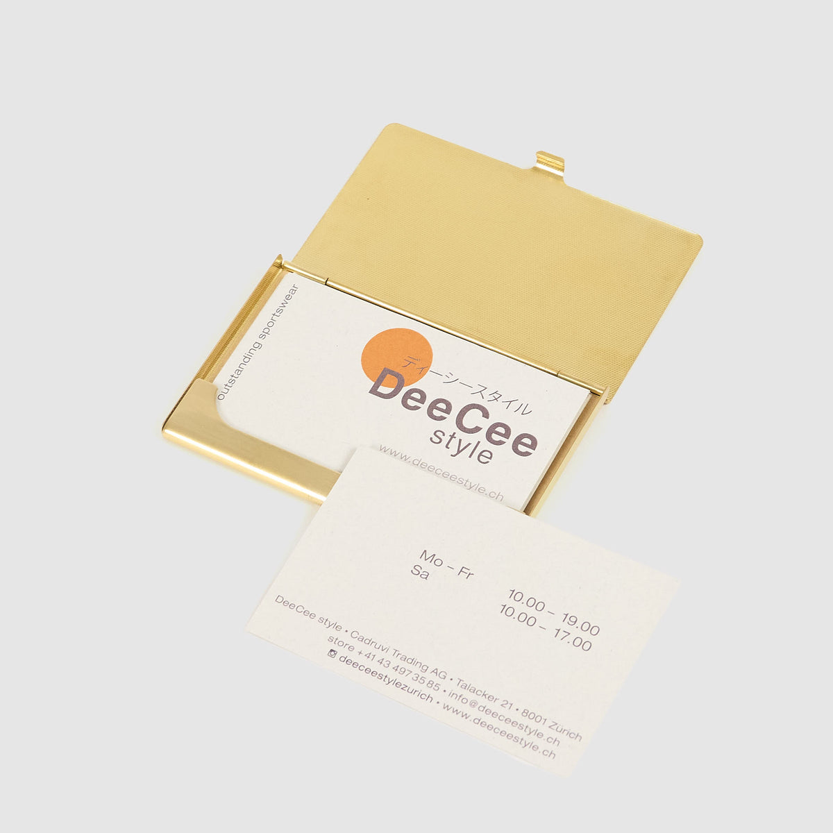 Kobashi Studios Solid Brass Business Card Case