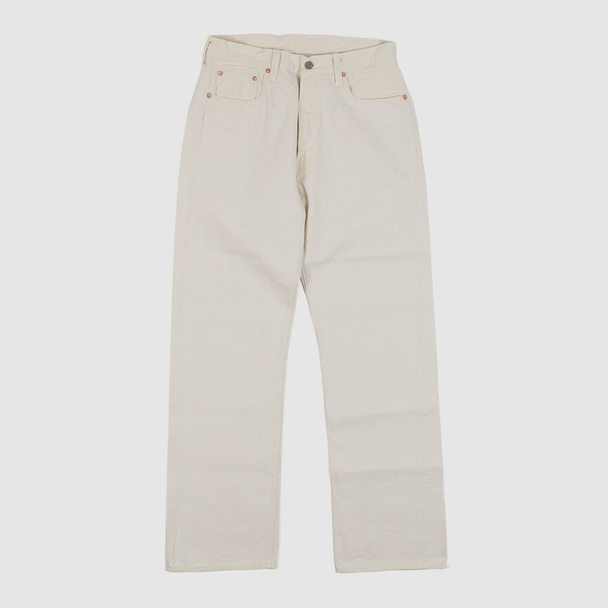 Sugar Cane White Natural Five Pocket Denim Jeans