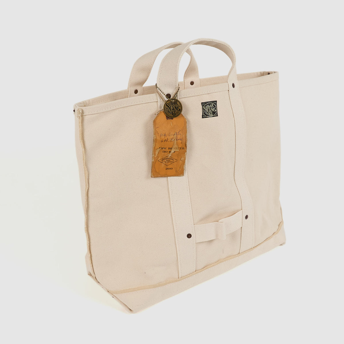 Sugar Cane Canvas Work Tote Bag