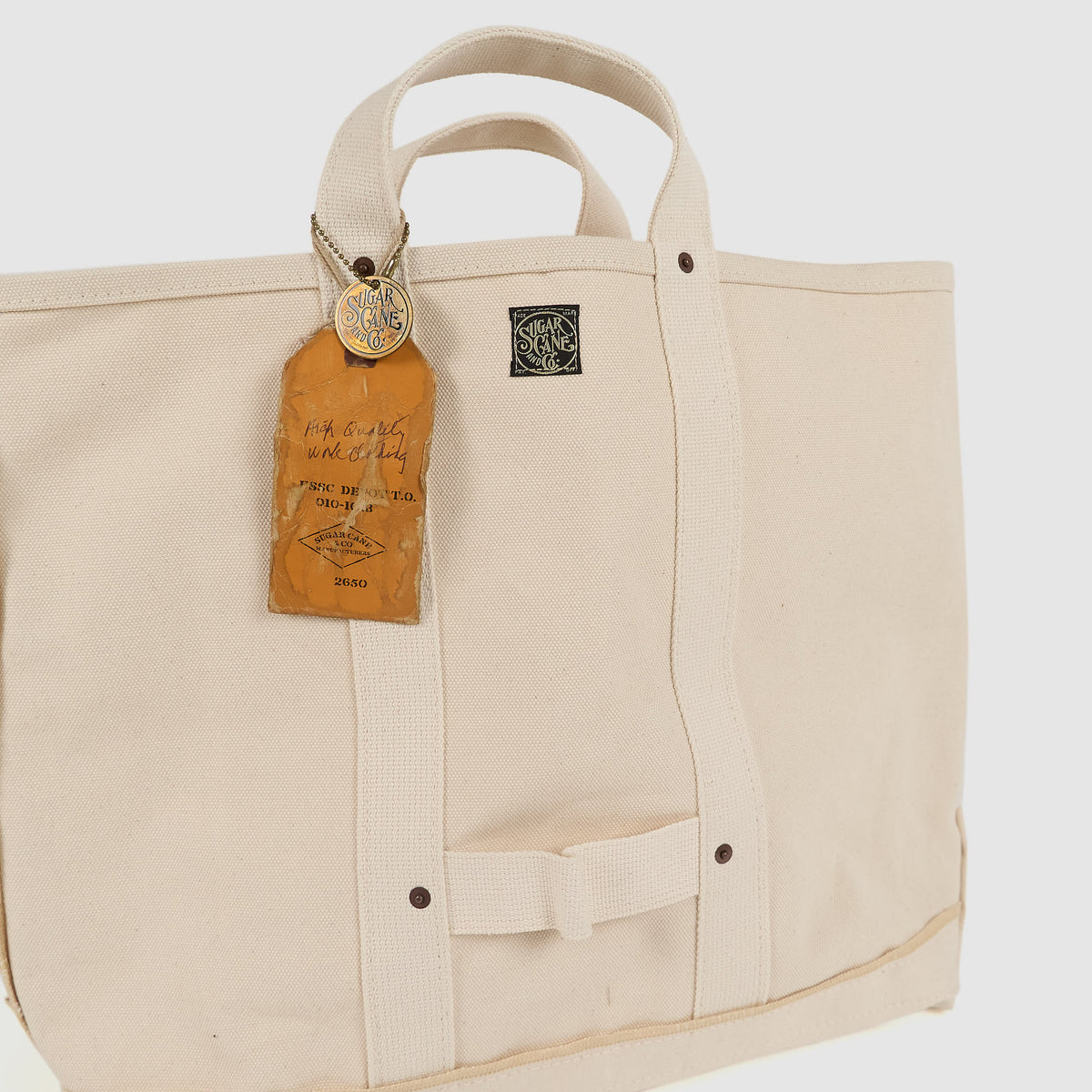 Sugar Cane Canvas Work Tote Bag