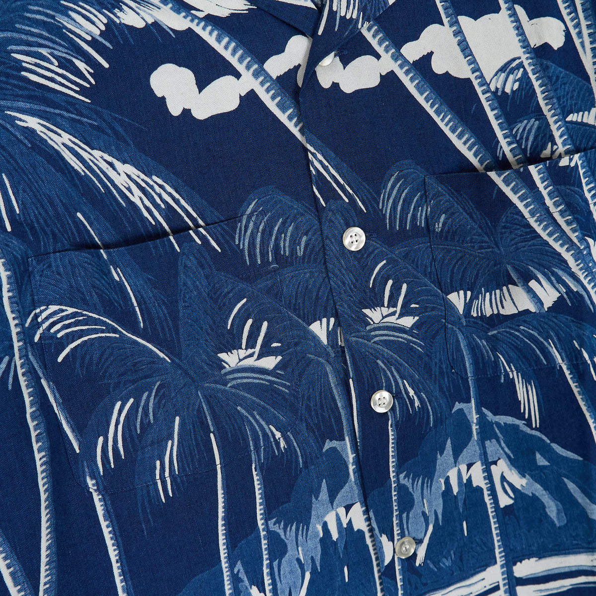 Sun Surf Cotton Short Sleeve Hawaiian Shirt