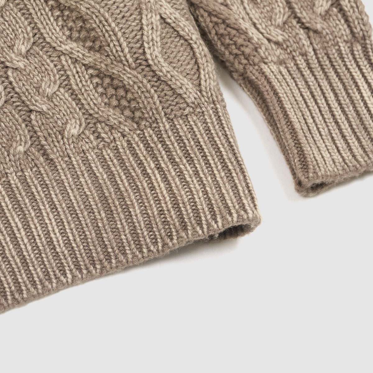 Avant Toi Cashemere Blend Knitted Cable Turtleneck Jumper