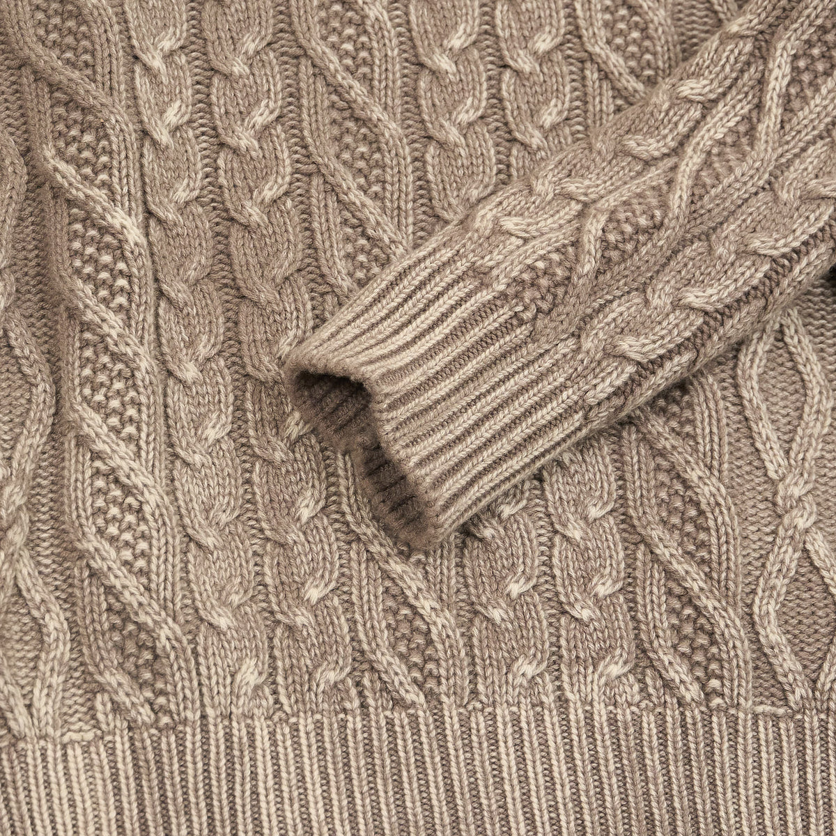 Avant Toi Cashemere Blend Knitted Cable Turtleneck Jumper