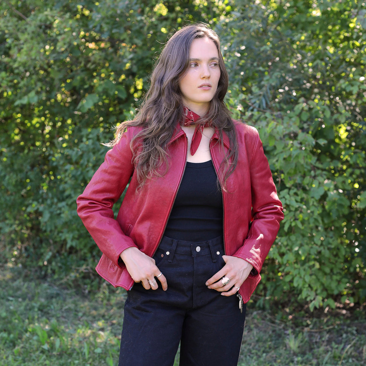 Stewart Ladies Tiffany Lamb Skin Leather Jacket