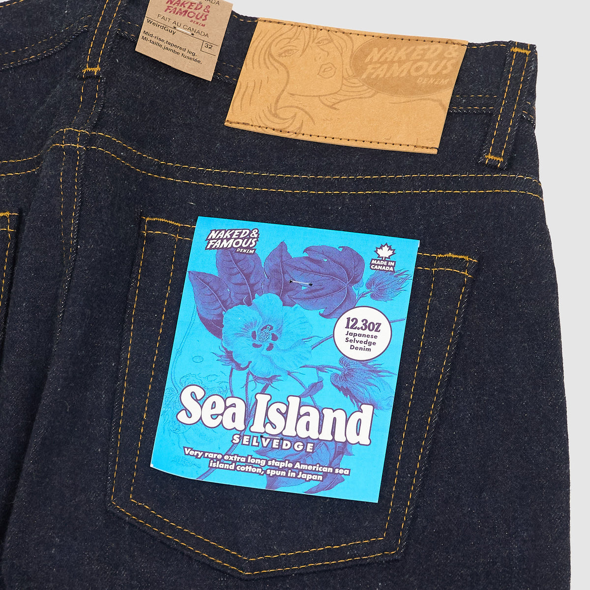 Naked & Famous Sea Island Cotton Denim