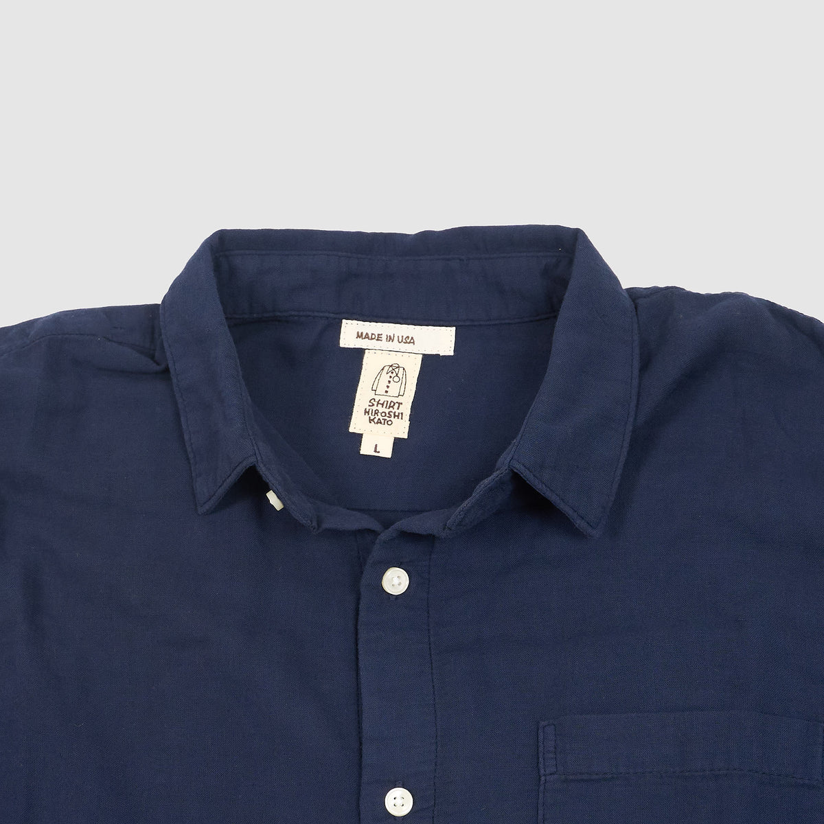 Hiroshi Kato Organic Cotton Double Gauze Shirt