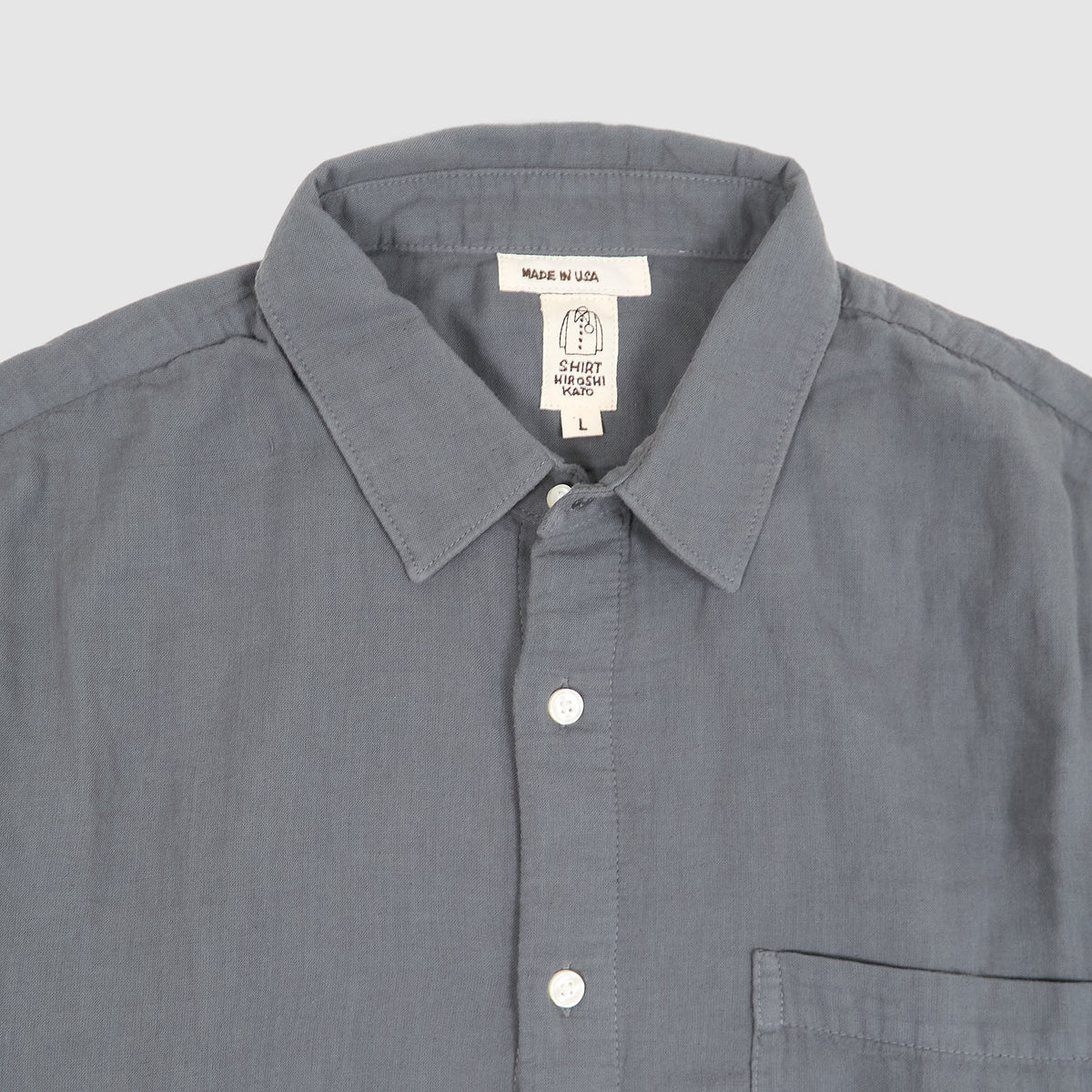 Hiroshi Kato Organic Cotton Double Gauze Shirt