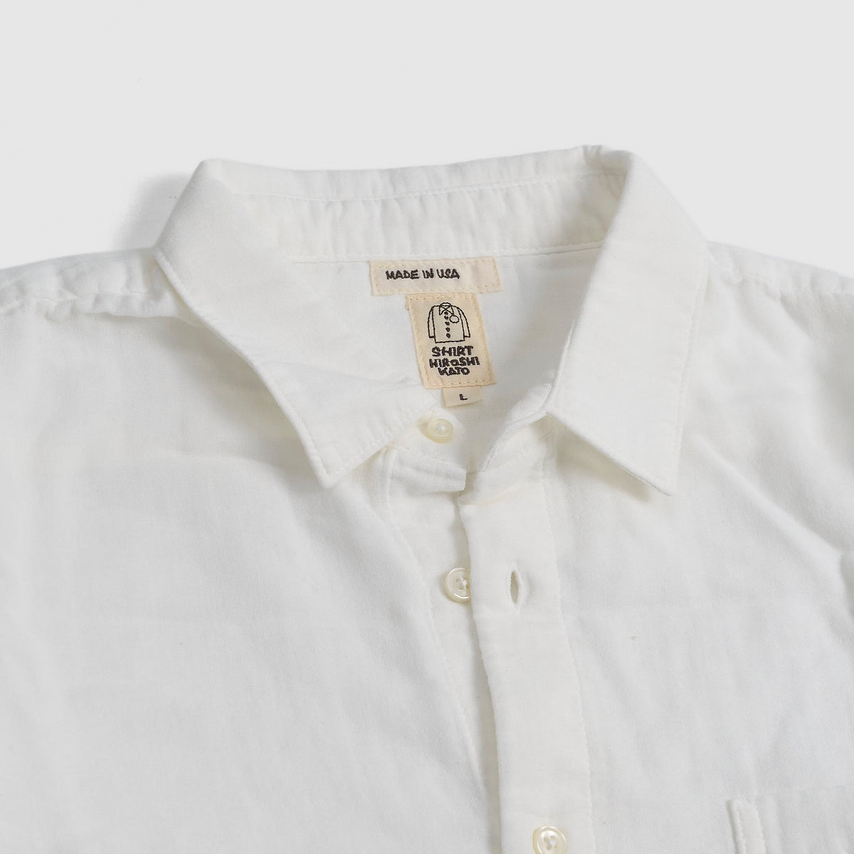 Hiroshi Kato Organic Cotton Double Gauze Shirt