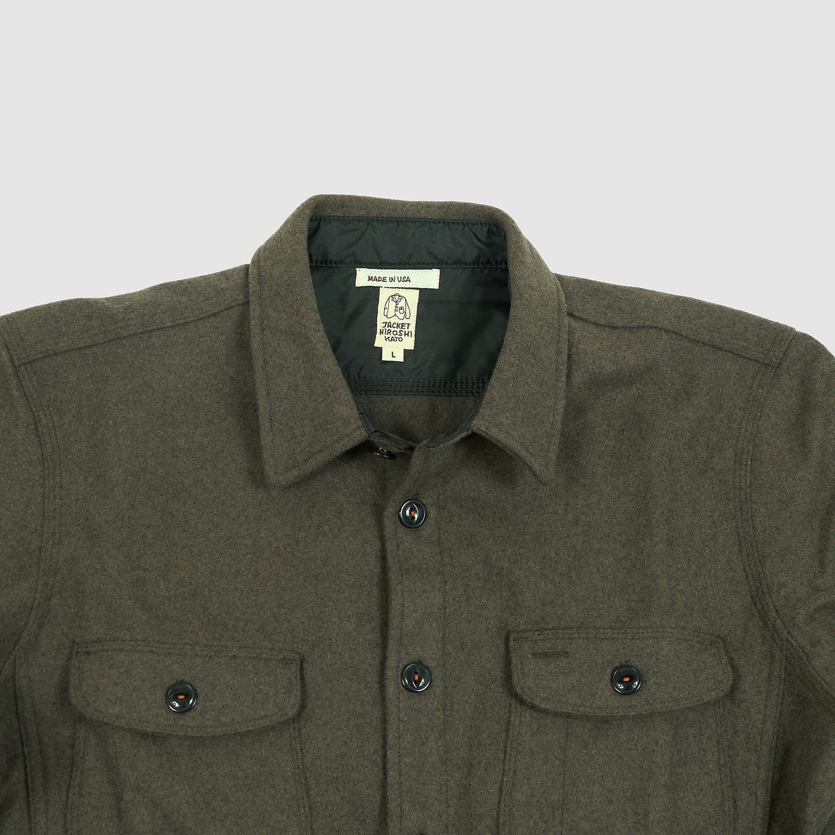 Hiroshi Kato "The Anvil" Melton Shirt Jacket