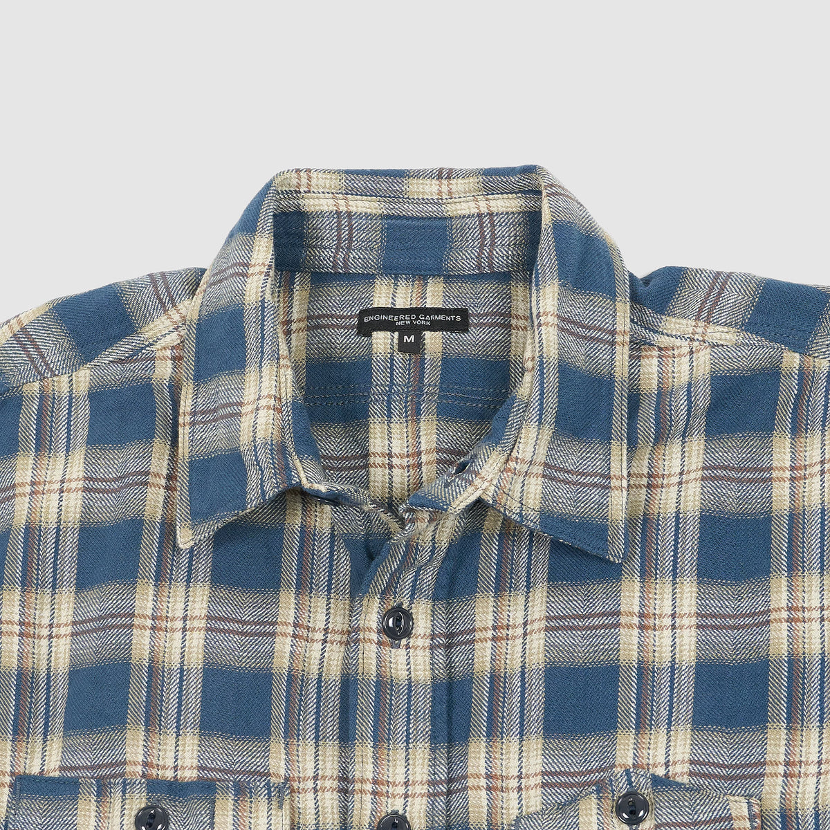 Engineered Garment Plaid Dayton Jacquard Shirt