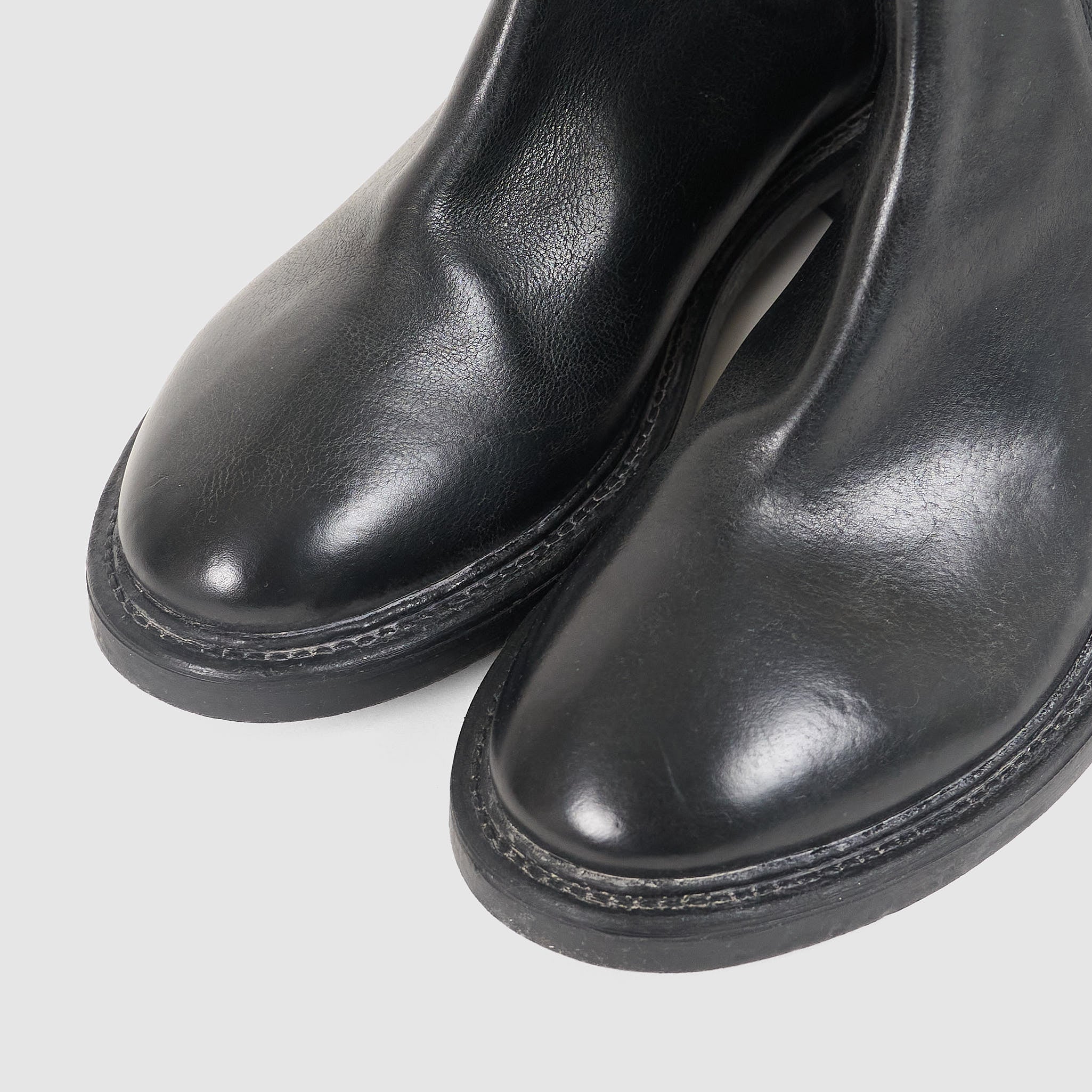 MOMA Classic Mens  Black Leather Chelsea Boots Moma Uomo Tuscany Chelsea Boots - DeeCee style main image 2