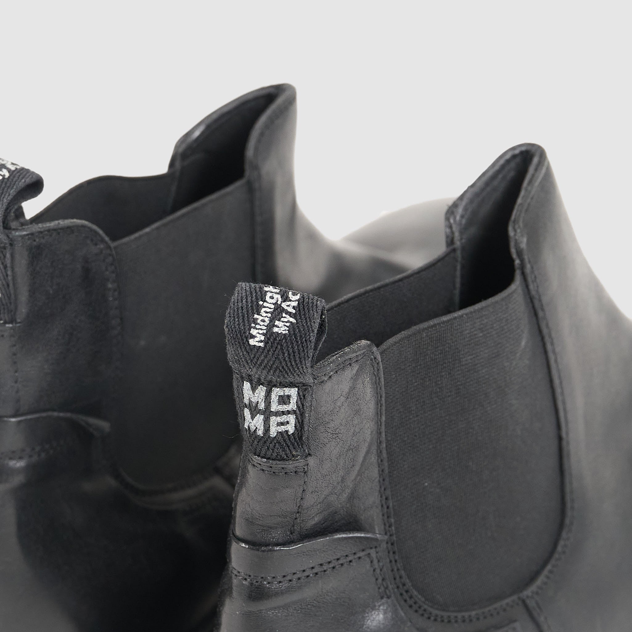 MOMA Classic Mens  Black Leather Chelsea Boots Moma Uomo Tuscany Chelsea Boots - DeeCee style main image 3