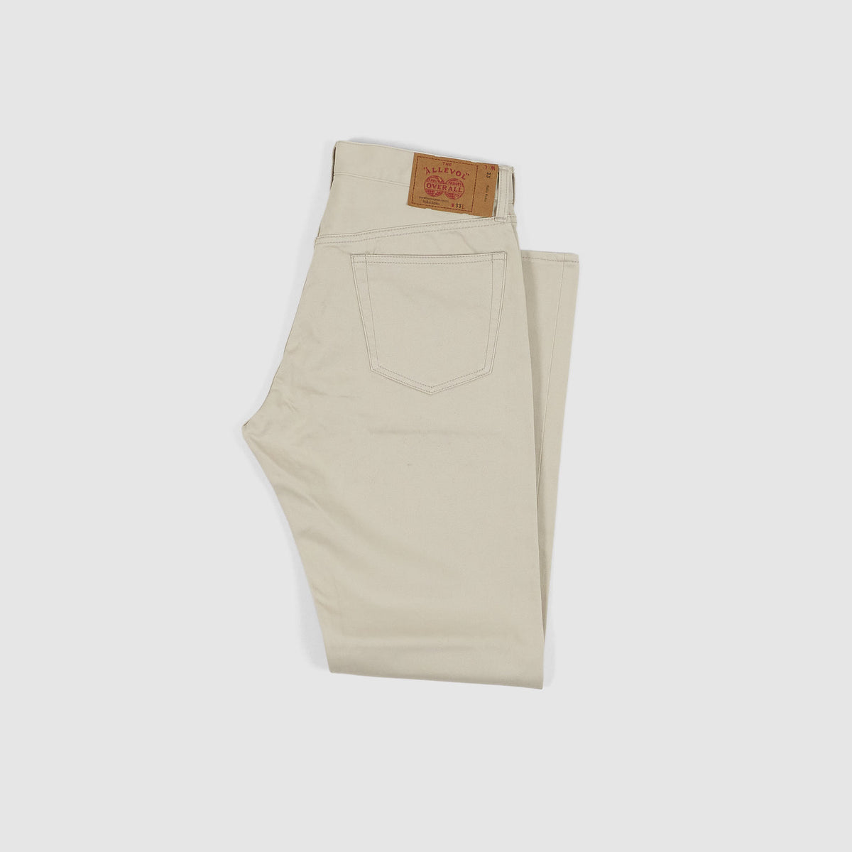 Allevol 5-Pocket Classic Satin White Jeans