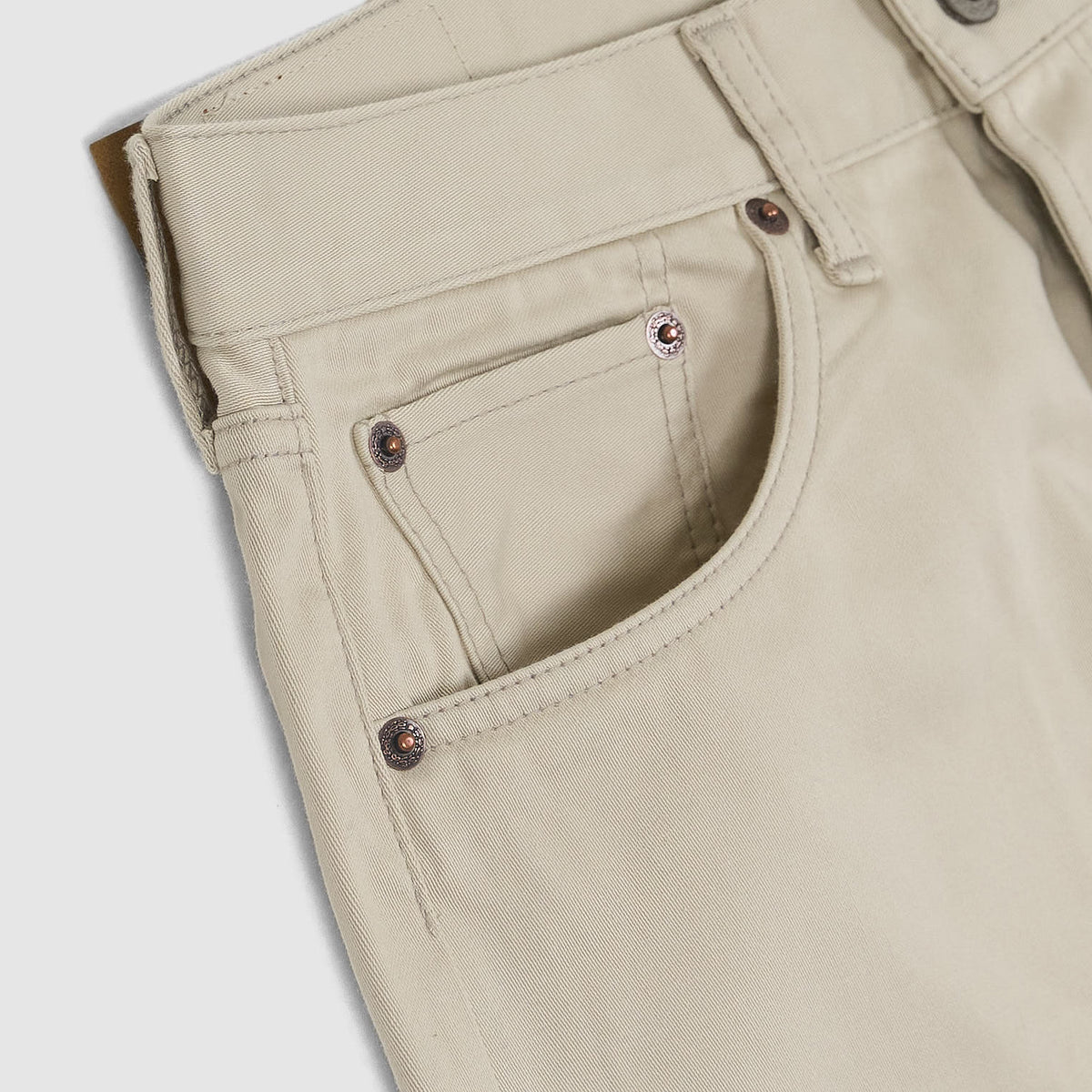 Allevol 5-Pocket Classic Satin White Jeans