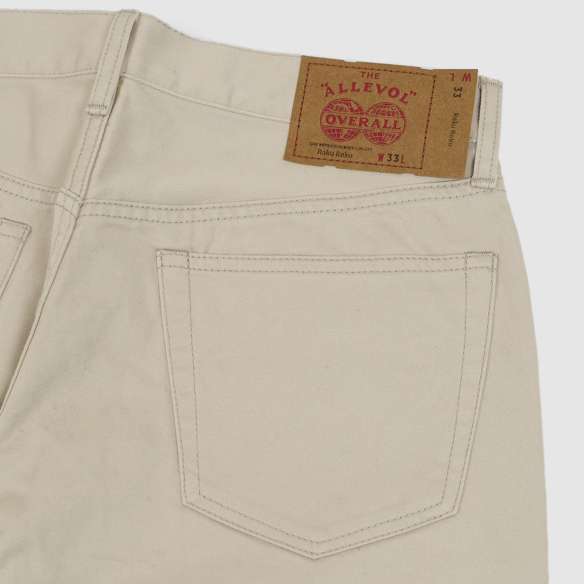 Allevol 5-Pocket Classic Satin White Jeans