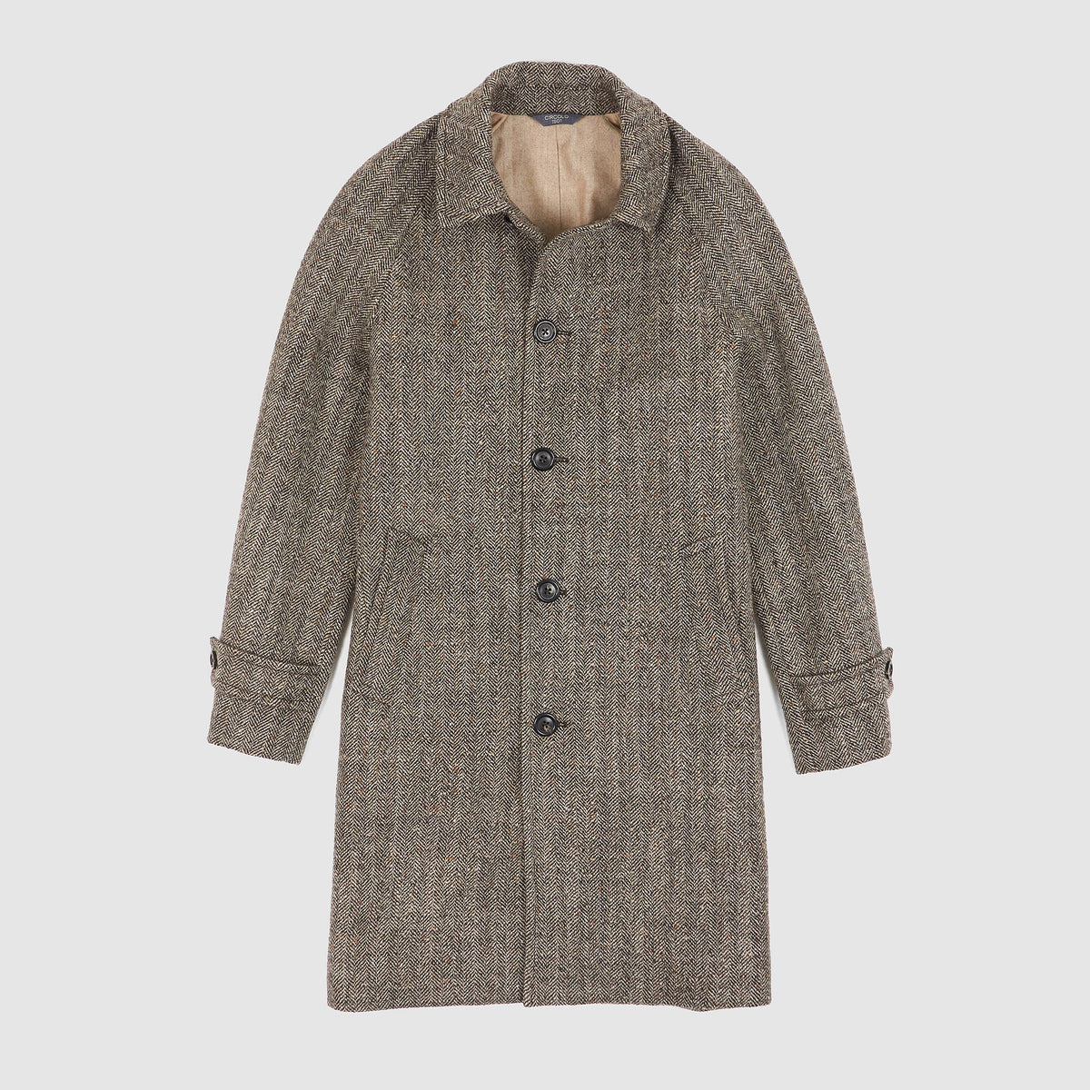 Circolo 1901 Herringbone Raglan Wool Over Coat