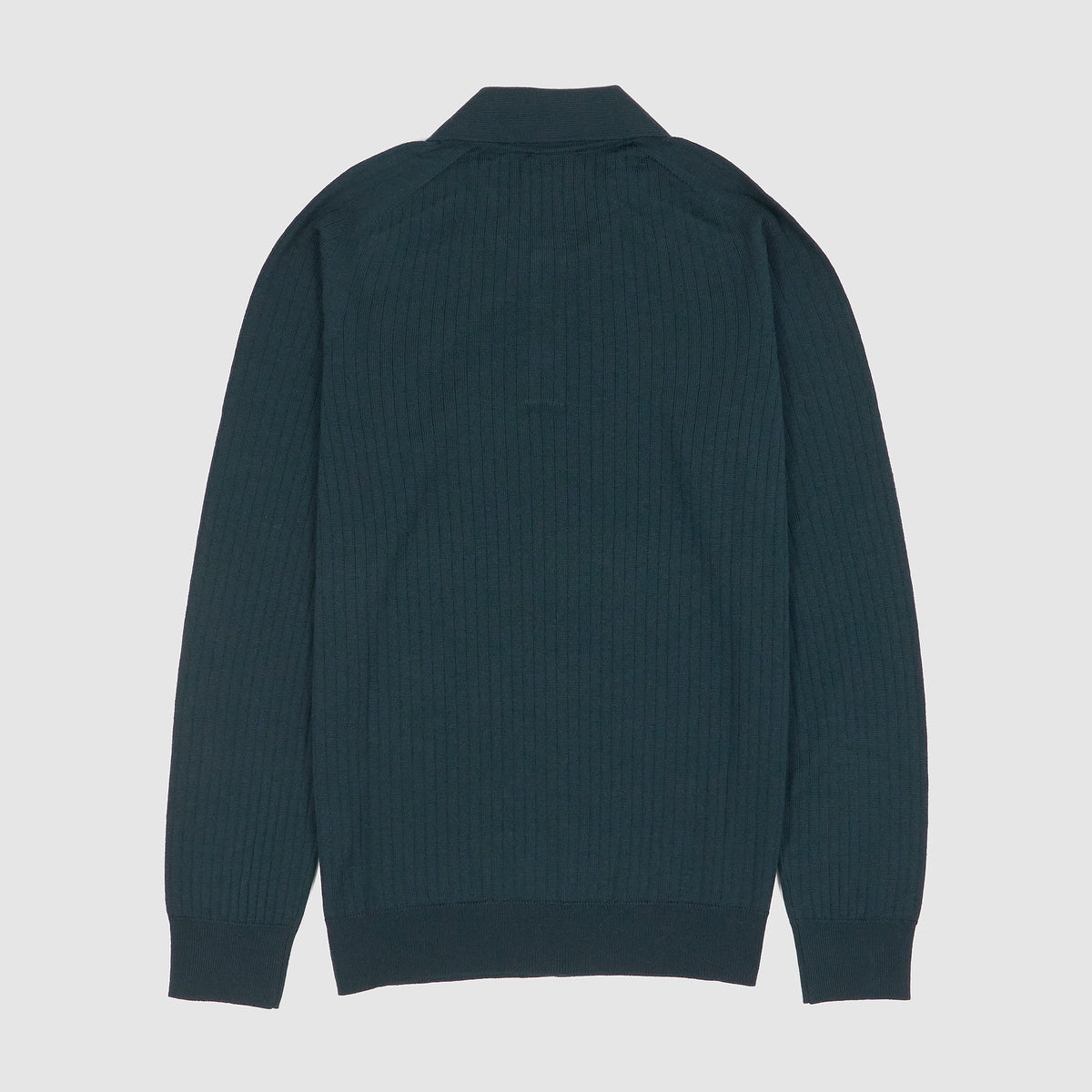 Roberto Collina Long Sleeve Merino Wool Knitted Jersey Polo Shirt