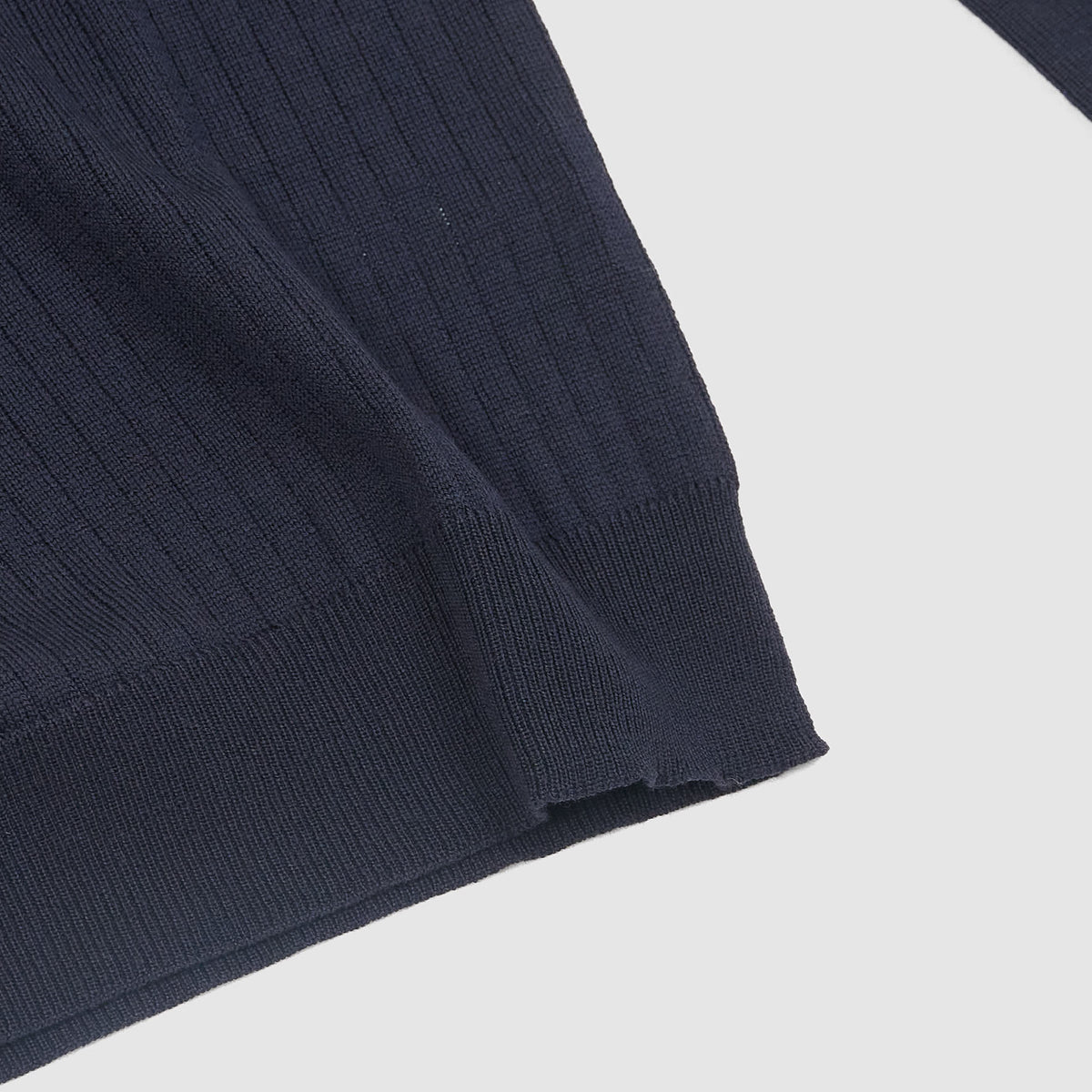 Roberto Collina Long Sleeve Merino Wool Knitted Jersey Polo Shirt