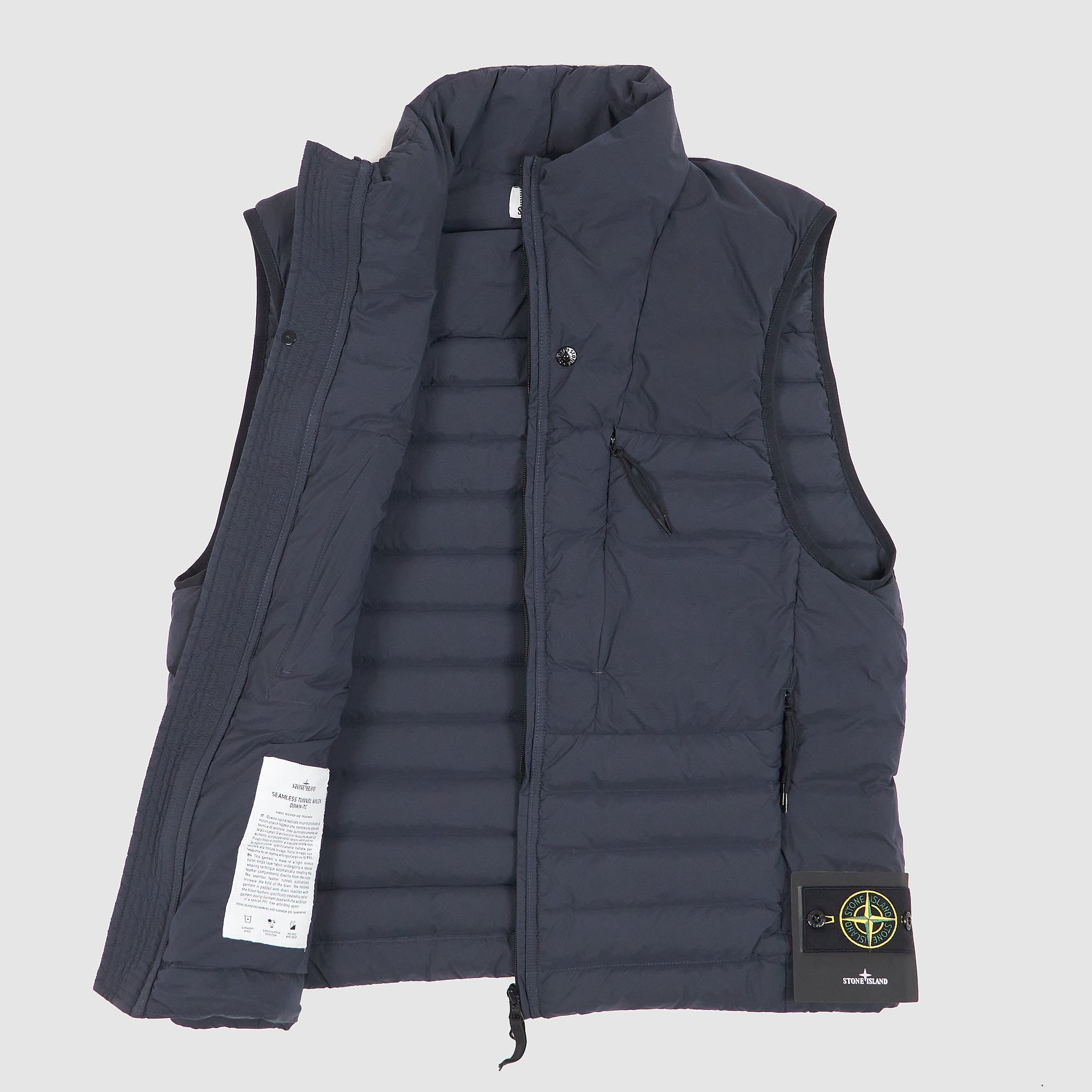 Stone Island Nylon Tunnel Seamless Down Vest - DeeCee style