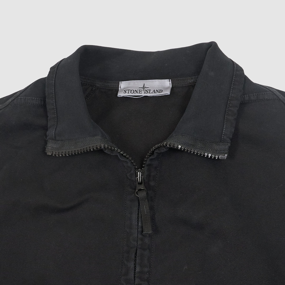 Stone Island Panama Zip Up Track Jacket Canvas