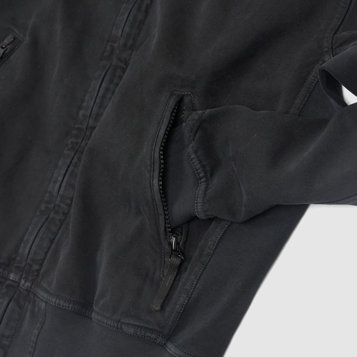 Stone Island Panama Zip Up Track Jacket Canvas