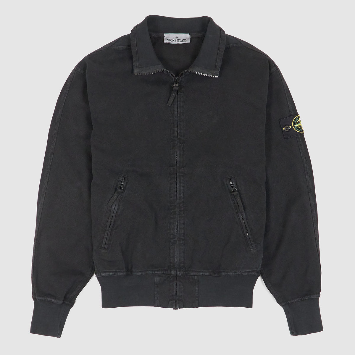 Stone Island Panama Zip Up Track Jacket Canvas