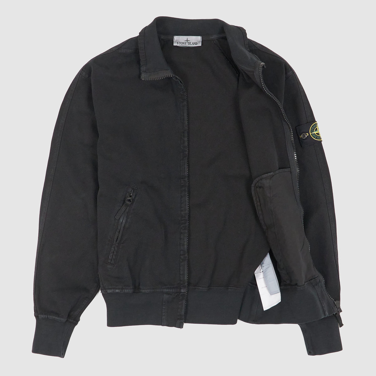 Stone Island Panama Zip Up Track Jacket Canvas