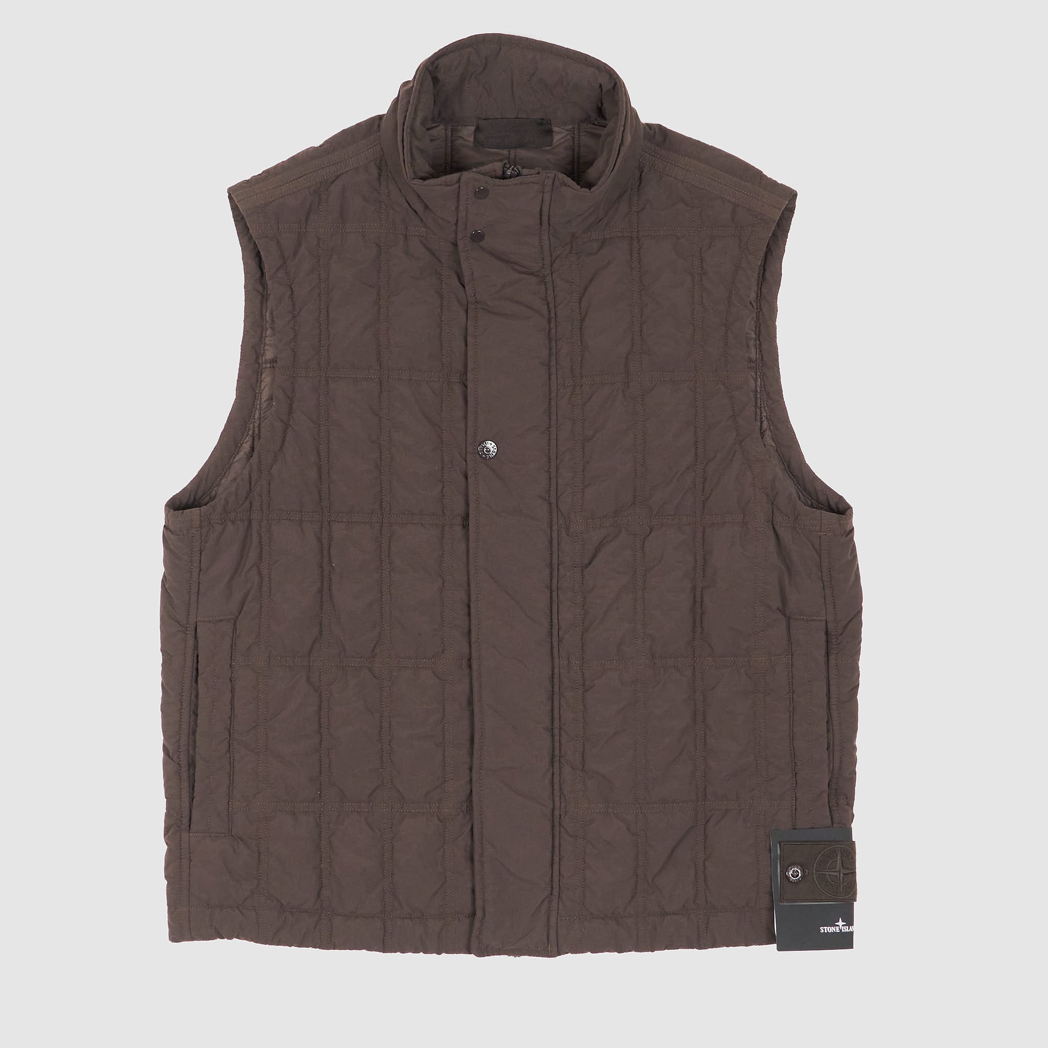 Stone Island Nylon Smerigliato Ghost Piece Quilted Vest - DeeCee style