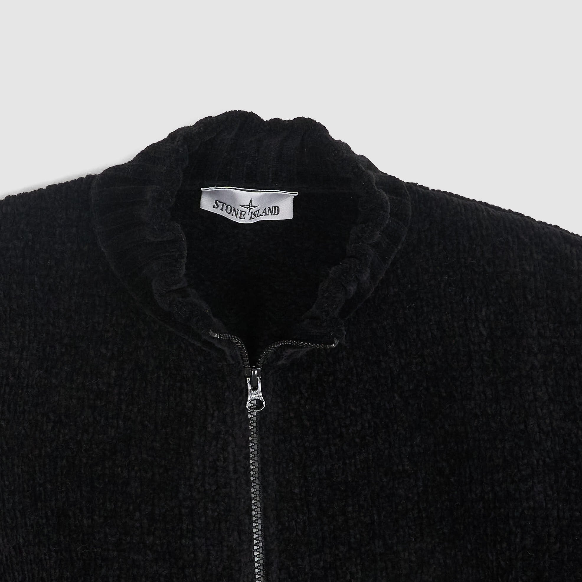 Stone Island Chenille Full Zip Knit Cardigan - DeeCee style